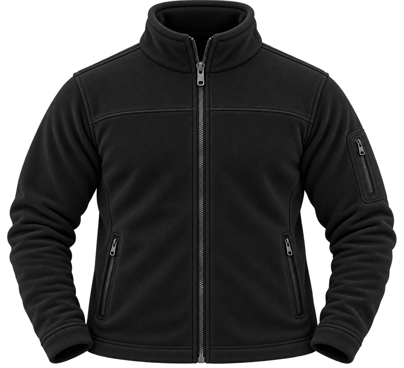 Premium Siyah Polar ön