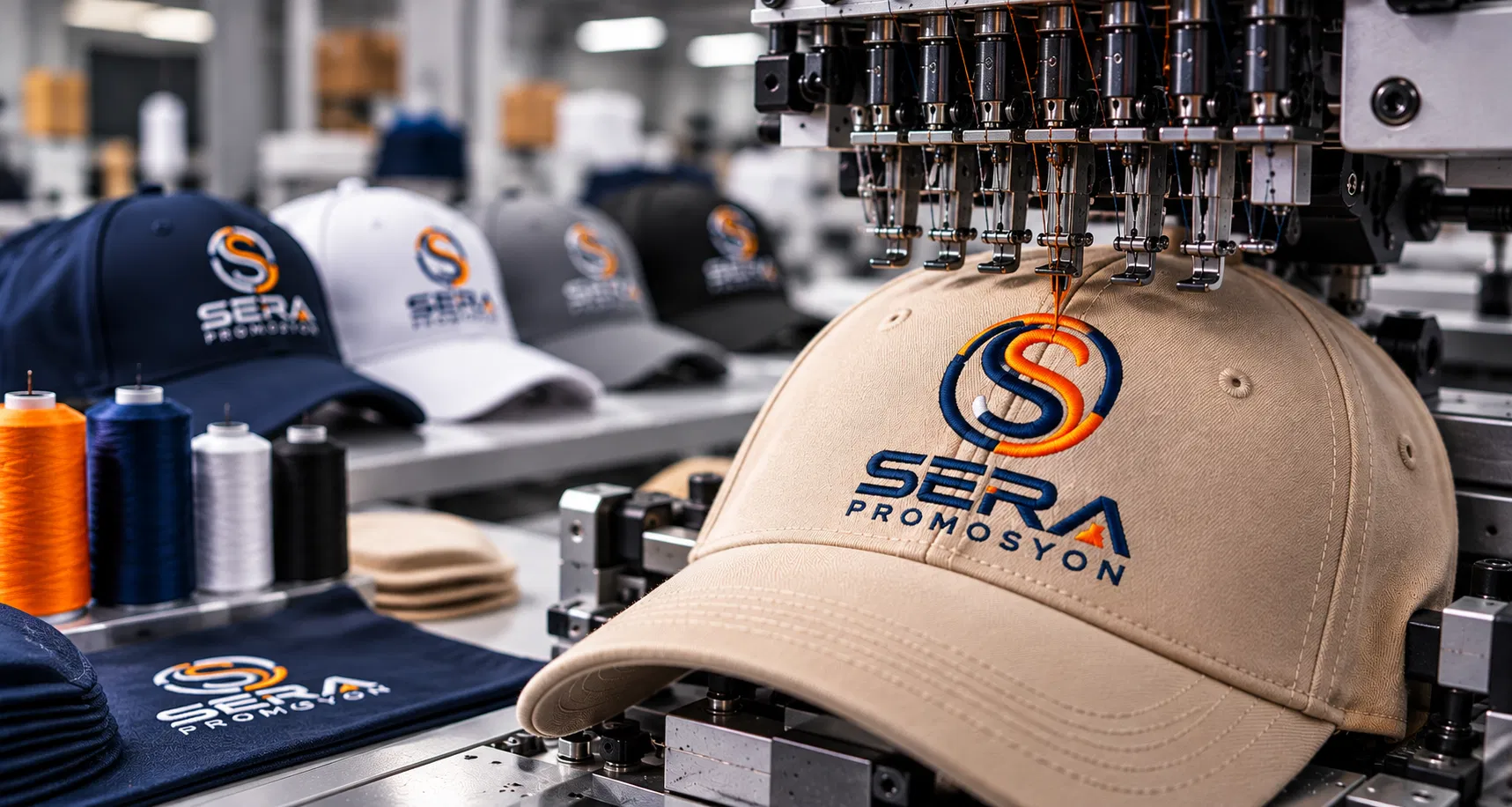 SERA Promosyon nakışlı şapka uygulaması
